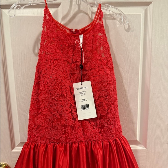 NWT Sherri Hill Vibrant Red Prom Dress #53573 - Picture 2 of 12